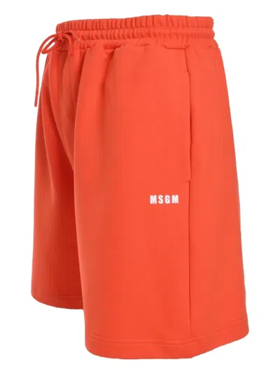 Msgm Elasticated-waist Track Shorts