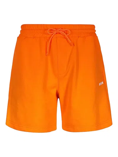 MSGM ELASTICATED-WAISTBAND COTTON SHORTS