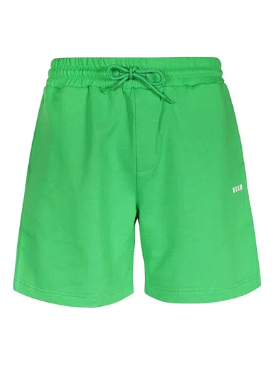 MSGM ELASTICATED-WAISTBAND LOGO-DETAIL SHORTS