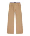 Msgm Elasticated-waist Trousers In Brown