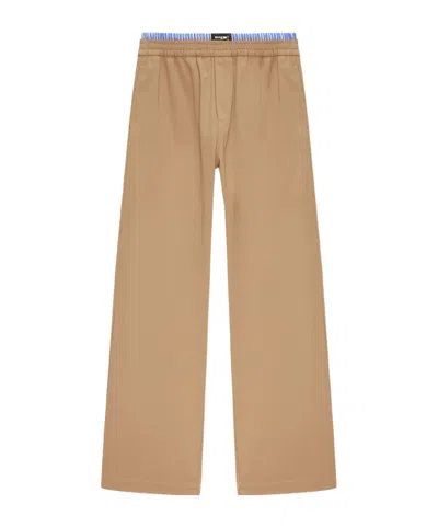 MSGM MSGM ELASTIC-WAIST WIDE-LEG PANTS