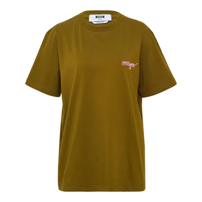 Msgm Elegant Logo Tee