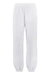 Msgm Embellished Sweatpants With Rhinestones And Pockets In Grey