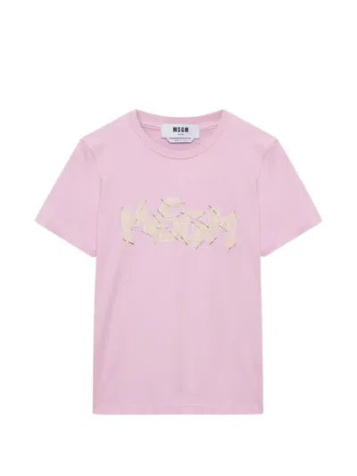 MSGM EMBELLISHED T-SHIRT