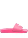 Msgm 15mm Rubber Pool Slide Sandals In Pink