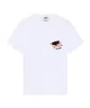 Msgm Embroidered Cat T-shirt In White