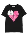 Msgm Embroidered-logo Cotton T-shirt In Black