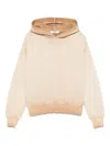 Msgm Embroidered-logo Hoodie In Neutral