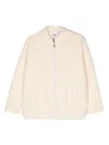 Msgm Embroidered-logo Jacket In 中性色