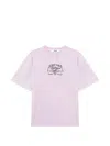 Msgm Embroidered Logo Oversized-fit T-shirt In Purple