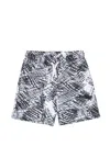 Msgm Logo-embroidered Shorts In Black