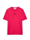 Msgm Embroidered-logo T-shirt In Pink