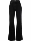 Msgm Embroidered Logo Trousers In Schwarz