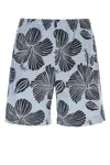 Msgm Embroidered Poplin Bermuda Shorts