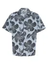 Msgm Hibiscus Print Abowling Shirt