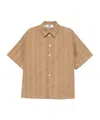 Msgm Embroidered Shirt In Nude