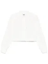 Msgm Long-sleeved Shirt In White