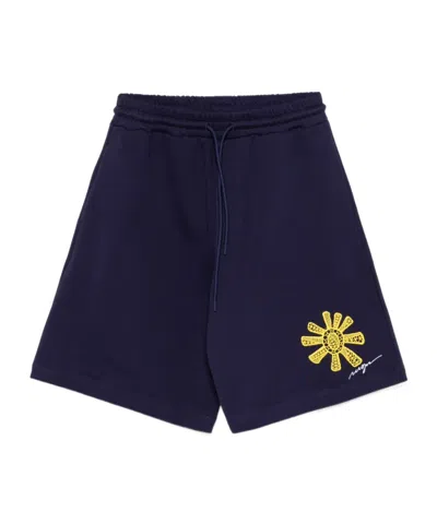 MSGM EMBROIDERED SHORTS