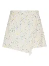 Msgm Wrap Style Shorts In Blue