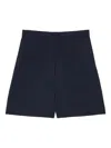 Msgm Casual Shorts With Pockets And Belt Loops In Blue