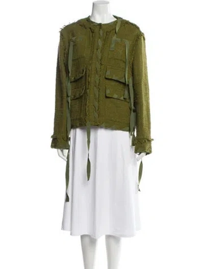 Pre-owned Msgm Evening Jacket In Green