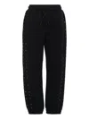 Msgm Eyelet-detail Track Pants In Black