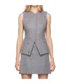 Msgm Eyelet-detail Vest In Gray