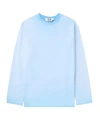 Msgm Blue Faded Long Sleeve T-shirt In Blue