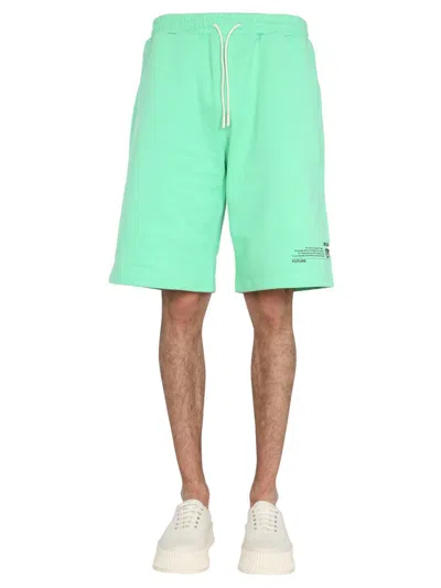 MSGM MSGM FANTASTIC GREEN BERMUDA