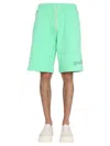 Msgm Fantastic Green Bermuda In Green