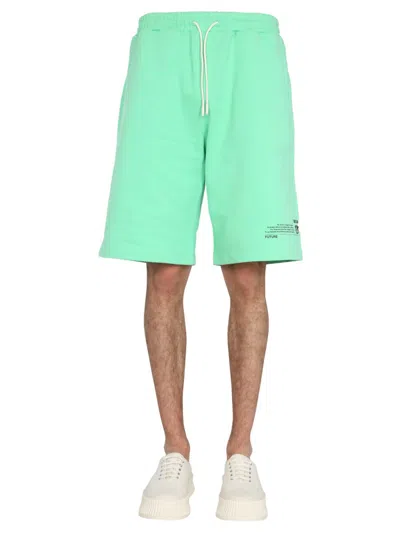 MSGM FANTASTIC GREEN BERMUDA