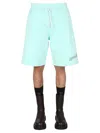 Msgm Fantastic Green Bermuda In Green