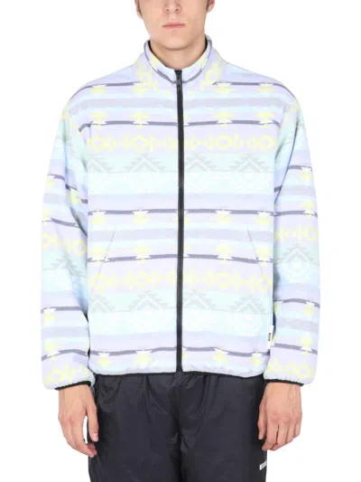 Msgm Fantastic Green Jacket In Multicolour