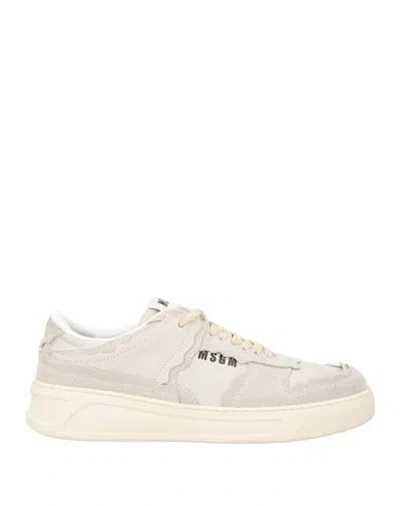 MSGM MSGM FANTASTIC GREEN MAN SNEAKERS GREY SIZE 9 LEATHER