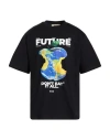 Msgm Fantastic Green Man T-shirt Black Size Xxl Organic Cotton