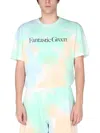Msgm Fantastic Green T-shirt In Multi