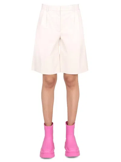 Msgm Faux Leather Bermuda Shorts