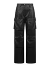 Msgm Regular Fit Cargo Pants For Women In Black