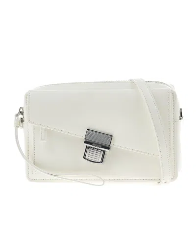 Msgm Faux Leather Cross-body Bag In White