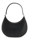 Msgm Faux Leather Hobo Shoulder Bag In Black (black)