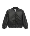 Msgm Faux-leather Jacket In Black