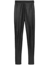 Msgm Skinny Leather Leggings In Black