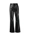 Msgm Faux-leather Straight-leg Trousers