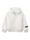 Msgm Faux-shearling Jacket In Neutrals