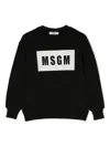 Msgm Felpa Con Logo In Black
