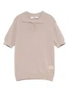 Msgm Short-sleeved Polo Shirt In 灰色