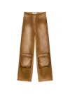Msgm Flap-pocket Trousers In Brown