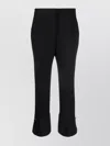 Msgm Pressed-crease High-waisted Trousers