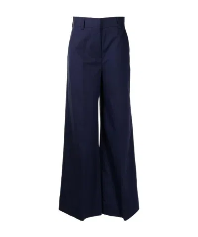 Msgm Flared High-waisted Trousers