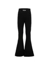 Msgm Flared Trousers In Black